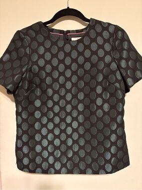 Boden Polka Dot Short Sleeve Top